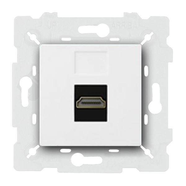  Розетка HDMI Fede Vintage Porcelain Белый (в сборе)